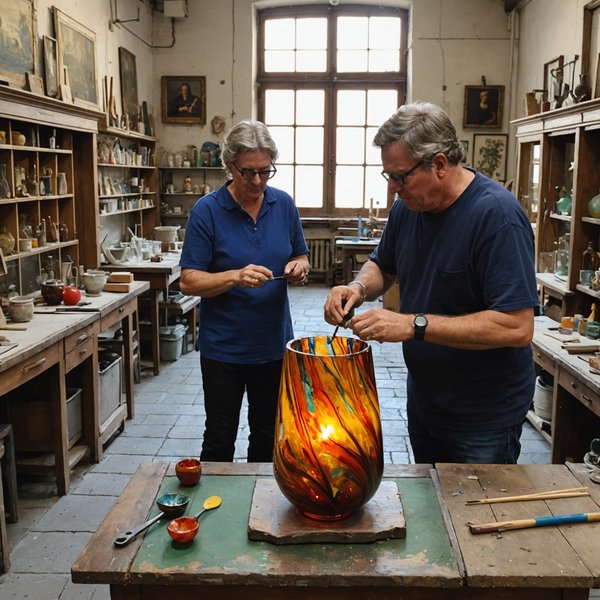 Où apprendre les techniques de fabrication de verrerie à Murano, Italie?