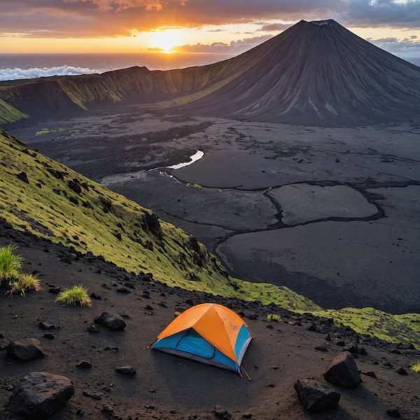 Comment organiser un camping pour une expédition de randonnée sur les volcans d'Hawaï?